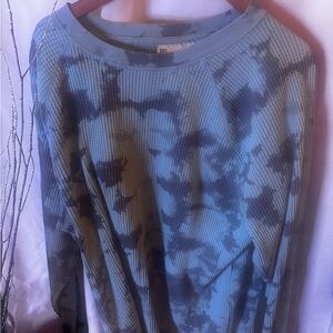 New Boundaries Blue Ribbed Top 2XL